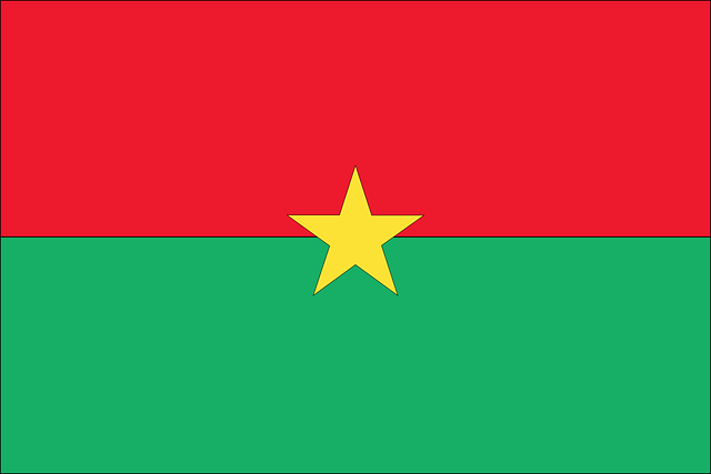 Die Nationalflagge Burkina Fasos