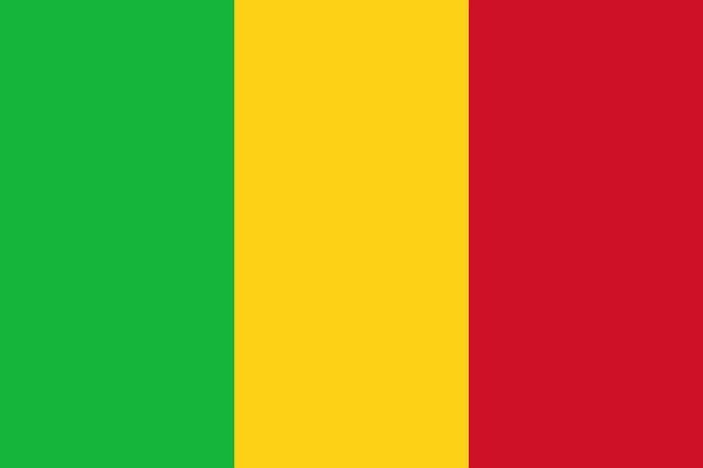 Die Nationalflagge Malis