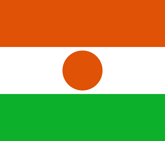 Die Nationalflagge Nigers